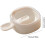 Handle Form, Stackable Food Molds  Easy Removal, FoodSafe Kitchen Tools, Reusable for Kids' Snacks, White Texture. 4
