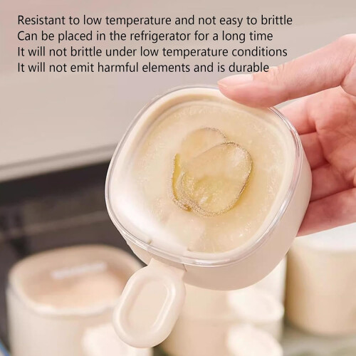 Handle Form, Stackable Food Molds  Easy Removal, FoodSafe Kitchen Tools, Reusable for Kids' Snacks, White Texture. 1