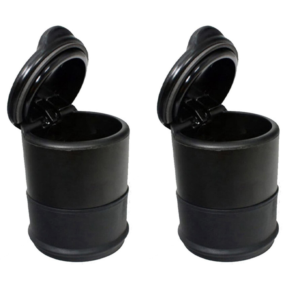 Cigarettes Extinguishing Ashtray Portable Car Travel Holder 2Pack Auto Accessory Black 9323874570365