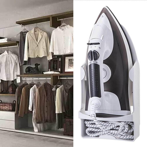 Electric Iron Holder,  Temperature Resistant, Sturdy, Easy to Install with Hooks 2
