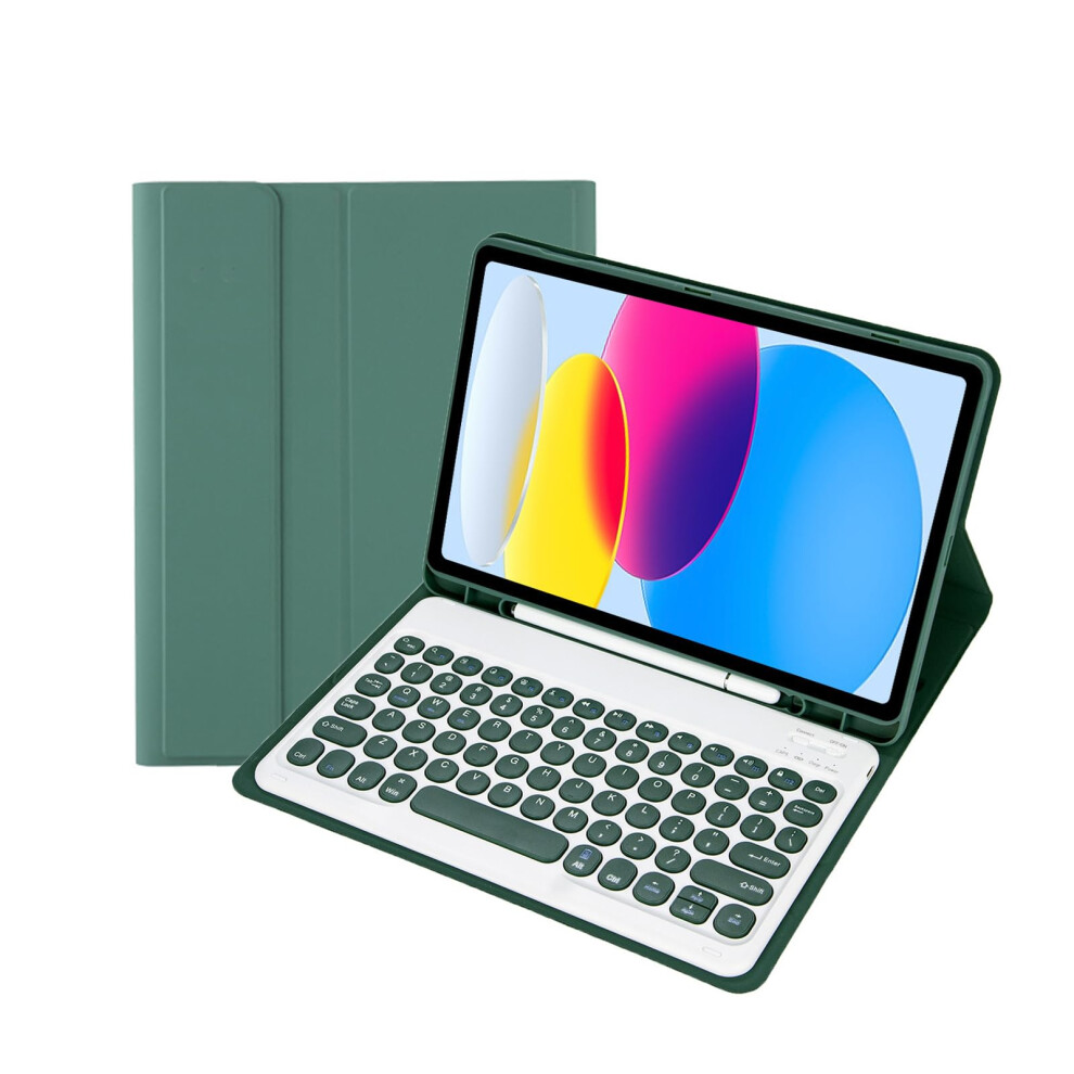 Keyboard Case For Ipad Air 11Inch 7Th/6Th Gen 2025/2024 With Detachable Bluetooth Keyboard And Pencil Holder Dark Green 9119770354068