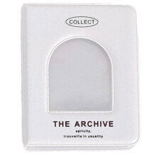 Small Card Collector Binder Holds 40 Cards With 3Inch Photocard Holders, Showcases, White Covers, Photo Organizer Album