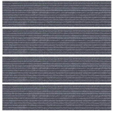 NonSlip Carpet Stair Treads 4Pack 25x90cm Grey Rubber Sole Indoor Safety For Kids, Elders, And Pets