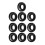 10PCS AC Kompressor Welle Dichtung Kit Gummi 6