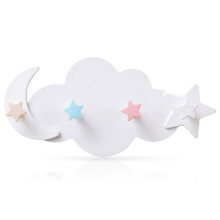 Innovative Star Moon Hook For Multipurpose Use, Adhesive Wall Hook Ensuring Strong Bearing Capacity And No Trace Removal For Kids Room And Beyond