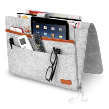 Durable Bedside Caddy, Scratch Protection Multi-pocket Storage Organizer For Bedroom Living Room