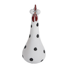 Divertida estatua de pollo de resina para exteriores, resistente a la intemperie, duradera, diseño único, impermeable, colores brillantes,