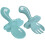 Babylöffel-Gabel-Set, Easy Grip Baby-Besteck-Set, 1