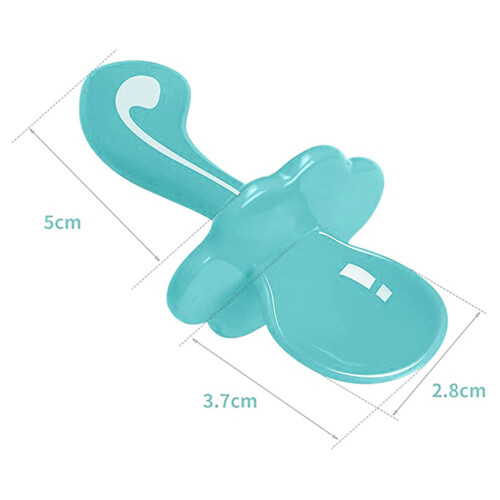 Babylöffel-Gabel-Set, Easy Grip Baby-Besteck-Set, 1