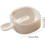 Handleshaped molds, stackable food molds, easyrelease foodsafe kitchen tools, reusable for kids' snacks, white texture. 4
