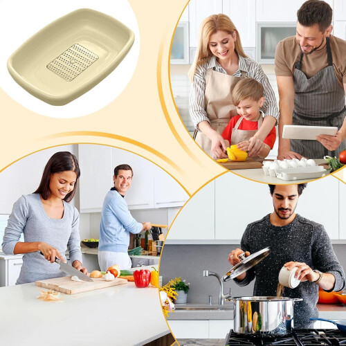 Garlic Grinding Tools, Kitchen Grater Plate for Wasabi, Ginger, Cheese 2