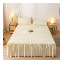 Singlecolor fitted sheet with elastic band, Queensize (180x200x45cm) 1pc