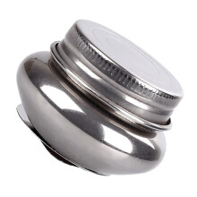Portable Stainless Steel Brush Cleaner Removable Lid Single Spout Paint Washing Pot Watercolor And Oil Painting
