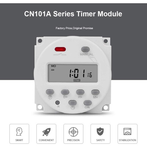 1 Second Interval 12V Digital LCD Timer Switch 1