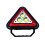 2025 New Portable LED Warning Triangle, Portable LED Work Light, USB Rechargeable, 4 Modes Triangle Spotlight 4