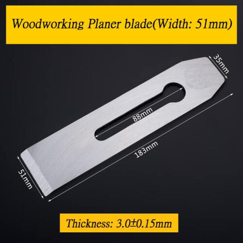 10 Pack Bench Hand Plane Blade Replacement Woodwork Planer Cutter Wide Iron Blades 44mm 1