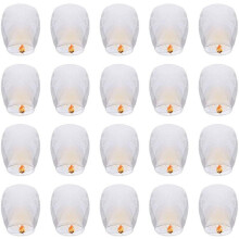 20 Pack Biodegradable Paper Lanterns LIUMY for Weddings Birthdays Memorials