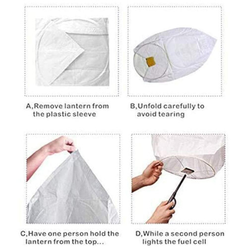 20 Pack Biodegradable Paper Lanterns LIUMY for Weddings Birthdays Memorials 1