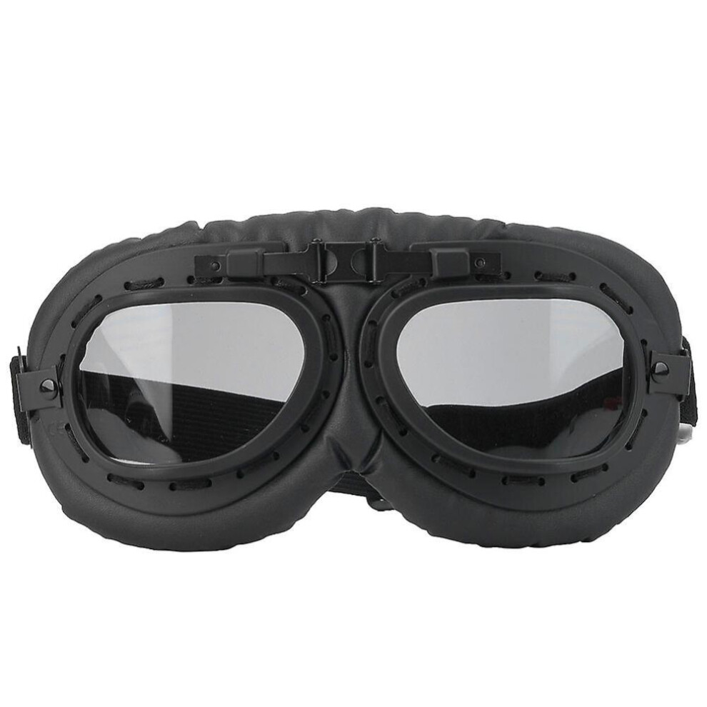Motorcycle Goggles With Tinted Lens, Sand-Resistant Shield & Adjustable Strap Gray 7057162490159