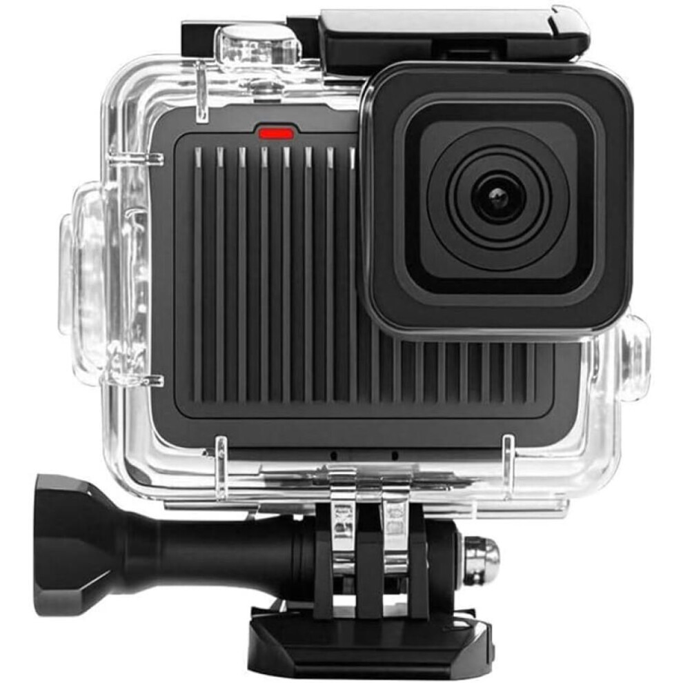 Compatible With Gopro Hero 4K 2024 Puluz 60M 196Ft Waterproof Housing Protective Case With Buckle Basic Mount & Screw (Transparent) 7057162487036