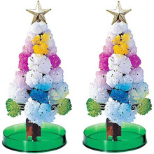 Decorazioni natalizie interattive, albero magico fai-da-te in carta di cristallo che cresce, materiali ecologici di qualità per il divertimento