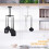 Space-savvy Rotating Hook, 360 Degrees Rotatable Design for Multi-functional Storage, 180 Degrees Vertical Flip, Utility Hooks for Kitchen, Bath, Offi 3