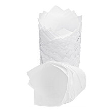 50 tulip cupcake molds, baking paper for tulips, molds for cupcakes and muffins, baking cups, unbleached, colors for cupcakes