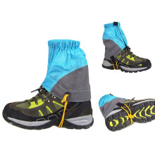 Polainas ligeras para senderismo, tejidos transpirables, cubrezapatos ajustables con diseño cortavientos y protector contra el barro, material