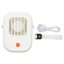 Tragbarer Nackenventilator mit einstellbarer Geschwindigkeit, faltbar, per USB aufladbar, geräuscharm und mit langer Akkulaufzeit