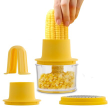 Éplucheur et coupe-grains de maïs, grains de maïs frais pour salades, chilis, tortillas, gratins et gâteaux, design compact, poignée confortable