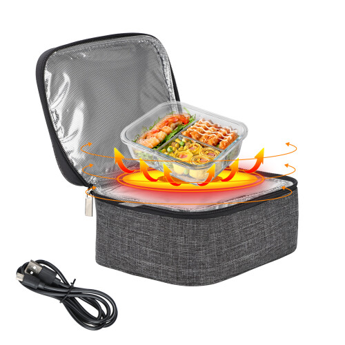 Μίνι φορητός φούρνος, θερμαινόμενο κουτί φαγητού USB με μονωμένο εσωτερικό φύλλο 1
