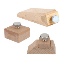 3 pieces sanding block wood hand sanding block for leather edges and polishing beveled sanding wedge block for woodworking and DIY projects