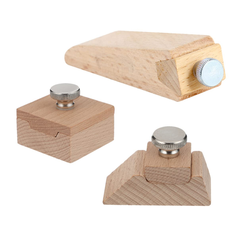 3 Pieces Sanding Block Wood Hand Sanding Block For Leather Edges And Polishing Beveled Sanding Wedge Block For Woodworking And Diy Projects 9119770358240