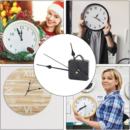 Battery Movement, Quiet Movement for Wall Clock  Clock Works Replacement Battery Clock Movement for Making Wall Clocks 2