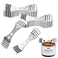 Pack of 20 Candle Wick Holders, Candle Wick Holder, 3Hole Candle Wick Centering Tool for DIY Candle Making