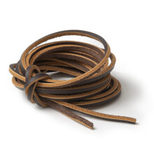 Leather Cord for Shoes, Accessories  3m  Square Laces Dark Brown 3mm