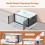 Foldable plastic storage boxes, stackable, transparent, with lid and wheels 2