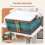 Foldable plastic storage boxes, stackable, transparent, with lid and wheels 3