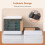 Foldable plastic storage boxes, stackable, transparent, with lid and wheels 5
