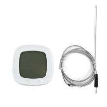 Smart digital ugnstermometer med magnetiskt väggfäste och pekskärm för enkel ugnshantering