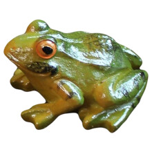 Resin Sculpture Miniature Simulation, Small Animal Frog Statues for Micro Landscape Fairy Garden Decor, Patio Lawn Yard Terrace Ornament, Eco Friendly