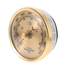 Barometer Vacuum Pressure Gauge Tool Home Tool Golden Metal