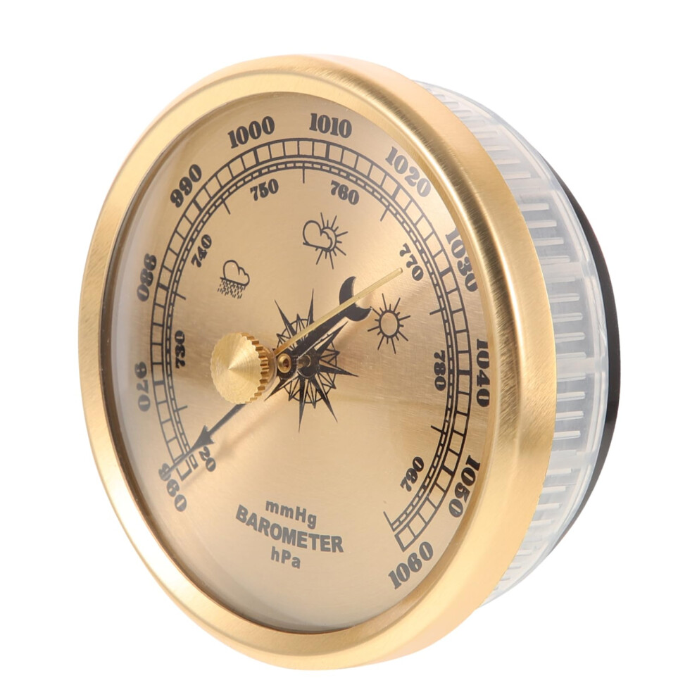 Barometer Home Tool Vacuum Pressure Gauge Gauge Tool Metal Golden 9119770359179