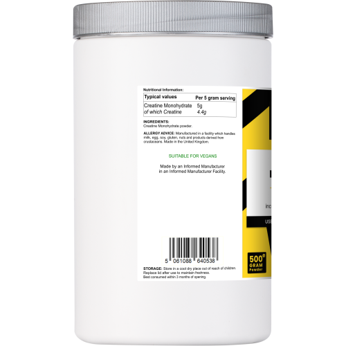 Muscle Dynamics Creatine Monohydrate Powder 500g 1