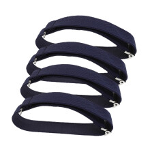 Shirt Stays 4Pack NonSlip Elastic Sleeve Garters For Men And Women, Adjustable Arm Bands, Dark Blue For Long Dresses