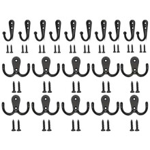 High-Quality Metal Construction, Wall Mounted Utility Hooks With Stainless Steel Screws For Multiple Applications