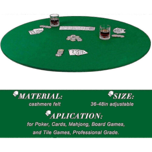Nappe élastique pour table de poker/bridge de 36 à 48 pouces - Accessoires de jeu 1