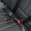 Connettore per cintura di sicurezza posteriore per auto a due posti con un supporto e due prolunghe 5