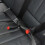 Connettore per cintura di sicurezza posteriore per auto a due posti con un supporto e due prolunghe 4