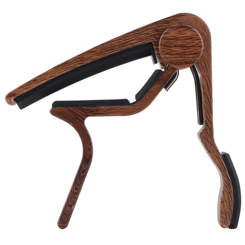 Capo χορδών για κιθάρα ukulele, εύκολα ρυθμιζόμενο Capo αλουμινίου με προστατευτικό 2